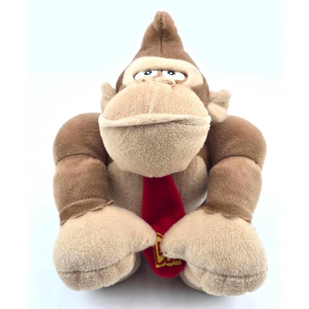 Nintendo Donkey Kong Plush 10" Super Mario Stuffed Animal Toy VG